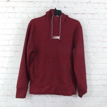 American Eagle Hoodie Mens Small Red Reflective Logo Pockets Pullover Ca... - £17.23 GBP