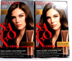 2 Revlon New 5G Medium Golden Brown Salon Color Quality Long Lasting Color - £26.74 GBP