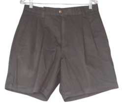 Dockers Khakis Shorts No Wrinkles Pleated Original Length Black Mens Size 32 - £13.41 GBP
