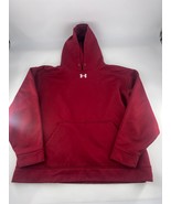 Under Armour Sweatshirt Mens Extra Large Red Burgundy Hoodie Sportswear - $18.28 CAD
