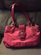 NEW AUTHENTIC Coach Campbell Belle Signature C bag F26246Plum/Burgundy/Bordeaux  - £131.90 GBP