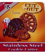 7&quot; Cookie Cutter Thanksgiving Turkey Stainless Steel Cut-Out ~ BIG &amp; BEA... - £7.79 GBP