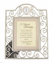 Timeless Treasures Desk Clock Picture Frame Marriage Blessing Wedding Gift - £20.87 GBP