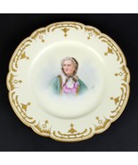 Sevres Marie Leczinska Portrait Plate, Antique Artist Signed 1779 BB Mar... - £97.89 GBP