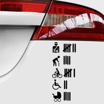 15*6cm  Motorcycle Sticker Stroke List Tally list Tuning Sticker Funny  Window B - £57.17 GBP