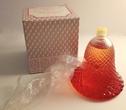 Vintage Avon Glass Bell Bottle Rosepoint Bell Roses Roses Cologne 4 fl oz 1970s - £16.60 GBP