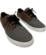 Van&#39;s women&#39;s Brown Leather / Grey Canvas Off The Wall Lace-up Sneakers ... - €19,78 EUR