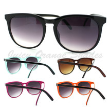 Round Keyhole Sunglasses for Men Women Retro Vintage Fashion UV 400 - £12.53 GBP