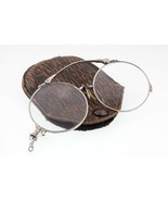 Gorgeous Vintage Sterling Silver Lorgnette Glasses w/ Cases Lenses Intact - £140.13 GBP