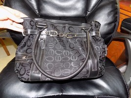 Black Purse with CE Print EUC - $17.52