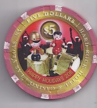 $5 HARD ROCK HOTEL Vegas Casino Chip Happy New Year 2011 - $14.95