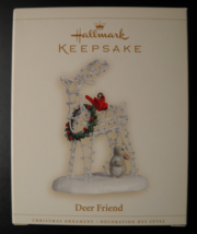 Hallmark Keepsake Christmas Ornament 2006 Deer Friend Metal Edythe Kegrize Boxed - £6.36 GBP