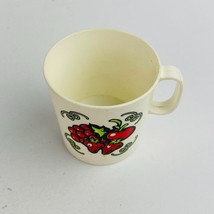 White Miniature Doll Size Cup Strawberries Fruit  Kids Pretend Play Toy - £6.08 GBP