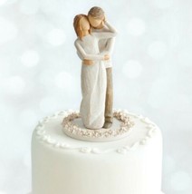 Together Cake Topper Figure Sculpture Hand Painting Willow Tree By Susan Lord - £51.81 GBP