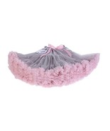 Beautifulfashionlife Girls Tulle pettiskirt Tutu Skirts Grey pink,Small - £19.71 GBP