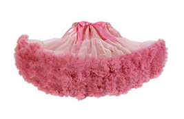 Beautifulfashionlife Girls Tulle pettiskirt Tutu Skirts Peach red,Small - £19.56 GBP