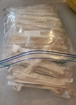 130 Pack Disposable White Plastic Knives Individually Wrapped Sealed - $12.99