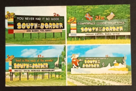 South of the Border Motel Road Sign Pedro Billboards Carolina SC Postcard c1970s - £3.92 GBP