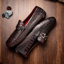 Parma Genuine Caiman Belly Slipon Loafer Blackcherry image 9