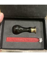 MAKERS MARK Bourbon Whisky Seal Stamp Kit Sealing Wax And Metal Stamp Set - $634.22 MXN