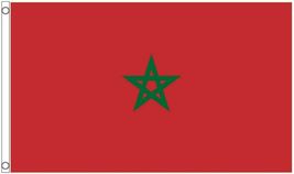 Durable 3x5FT Flag of Morocco Green Emerald Pentagram National Kingdom Decor - $15.99