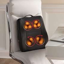 Cordless Heated Shiatsu Lumbar/Back Heat Portable Massager Massage - £59.84 GBP