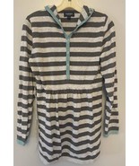 Sonoma Life Style Women&#39;s Baby Doll Pullover Hoodie Sweater Grey  Stripe... - $283.06 MXN