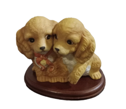 Vintage 1988 Homco Masterpiece Porcelain Cocker Spaniel Puppy Dogs Figurine - £11.17 GBP