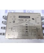 SCHAFFNER FN356-25-33 Power Line Filter 36A Chassis Mount 440/250VAC/50-... - $225.17 CAD