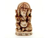 GANESHA STATUE 7" Hindu Elephant God HIGH QUALITY Resin Seated Ganesh In... - $17.95