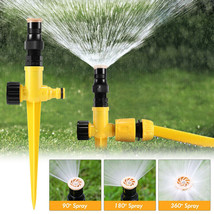 Garden Lawn Sprinkler 360Auto Spray Grass Watering Irrigation System Pat... - £14.14 GBP