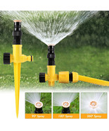 Garden Lawn Sprinkler 360Auto Spray Grass Watering Irrigation System Pat... - £14.17 GBP