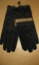 Gloves Women Isotoner Black Large New - £27.96 GBP