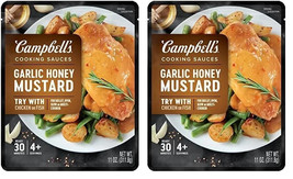 Campbell’s Cooking Sauces, Garlic Honey Mustard Sauce, 11 Oz Pouch (Pack... - $16.25