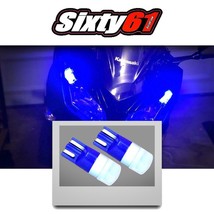 Moto LED Lato Evidenziatore Luce Parcheggio Lampadine IN Blu per Honda - £14.33 GBP