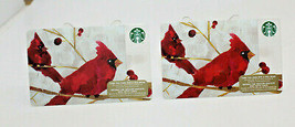 Starbucks Coffee 2015 Gift Card Cardinal Red Bird Logo Zero Balance Set ... - £8.51 GBP