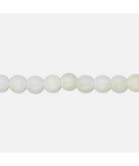 6mm Bleached White MOP Mother of Pearl Round Beads, 15in strand shell - €6,99 EUR