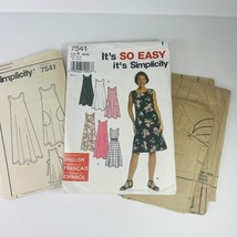 Vintage Simplicity Pattern Dress Or Jumper Shift XS S M L XL Cut 7541 - $12.99