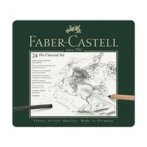 Faber Castell Pitt Charcoal Pencil Set (Pack of 24)  - $89.00