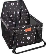 Dog Car Seat Puppy Portable Pet Booster Car Seat with Clip On Safety Leash and P - £28.43 GBP