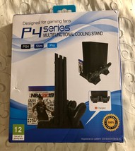 P4 Series Stand Cooling Fan PS4 Slim Ps4 Pro/PS4 Series Vertical Bracket Station - £19.56 GBP