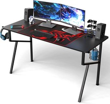 It&#39;S_Organized Gaming Desk 55 Inch Pc. Computer Desk, K-Frame Home, Black. - £145.42 GBP