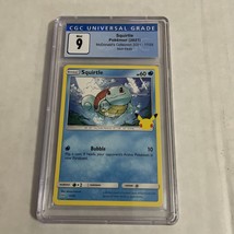 Squirtle CGC 9 McDonalds Collection 2021 17/25 Non-Holo Pokemon Card - £15.50 GBP