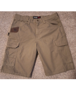 Wrangler RIGGS Workwear Men&#39;s Ripstop Ranger Cargo Olive Shorts Size 36 ... - $21.34