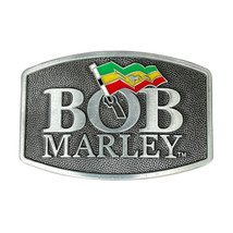 New Bob Marley Silver Color Name &amp; Flag Belt Buckle - €18,76 EUR
