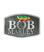 New Bob Marley Silver Color Name &amp; Flag Belt Buckle - €18,76 EUR