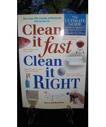 Clean it Fast Clean it Right by Jeff Bredenberg The Ultimate Cleaning Guide - £12.73 GBP