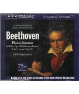 BBC Music Volume II, Number 7: Beethoven Piano Sonatas [Audio CD] Beetho... - £0.78 GBP