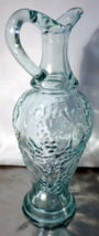 Gorgeous Vintage Vetreria Etrusca Aqua Glass 75cl MOD DEP 11.5&quot; Vinegar Cruet - £9.88 GBP