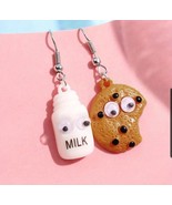 1 Pair Milk &amp; Cookie Earrings Women Fashion Jewelry Dangle Earrings - $7.95